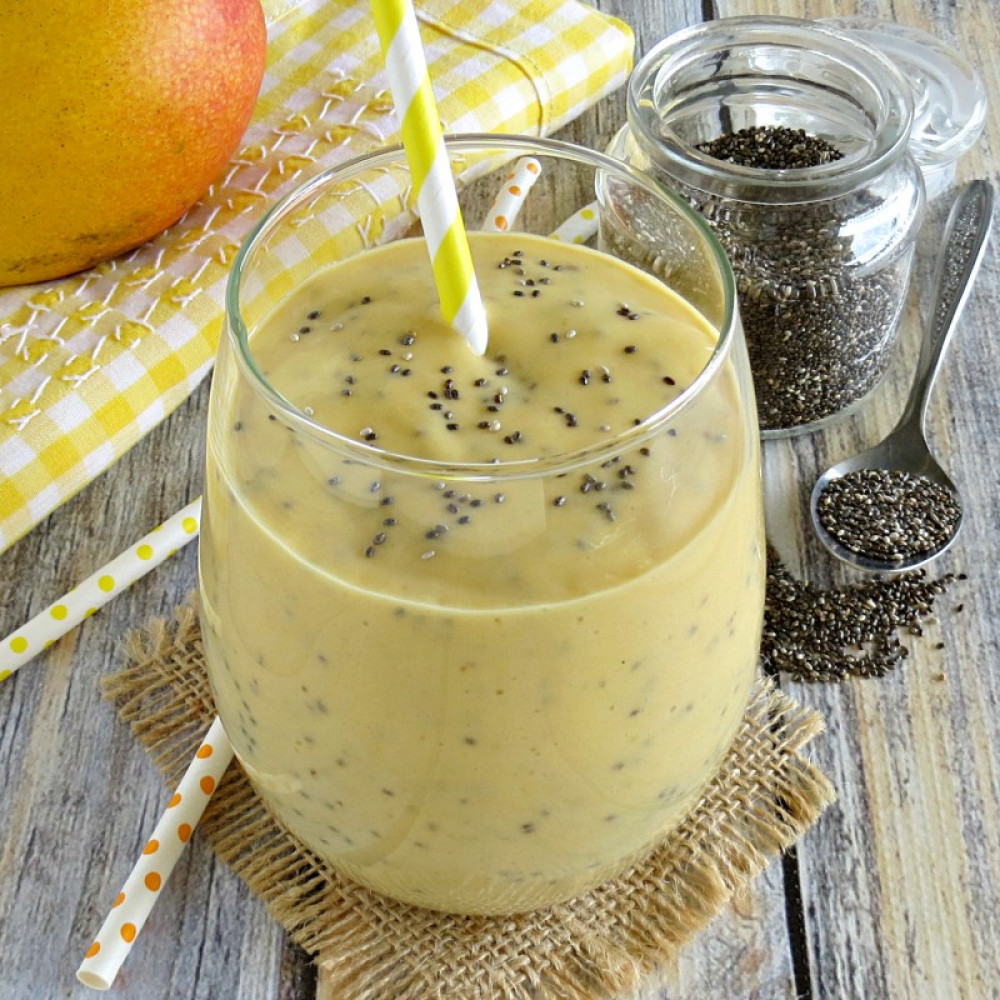 Lasi chia Mango Chia Lassi