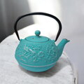 Ceainic din fontă Sakura, turcoaz (0,7 l)