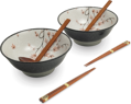 Ramen set de 2 boluri Maple leaf 22cm EDO JAPAN