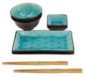 Set sushi și boluri pentru 2 persoane model stea verde TOKYO