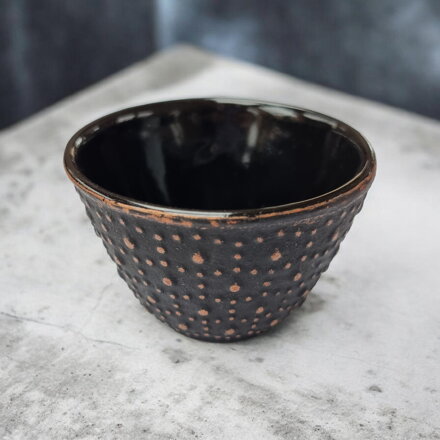 Ceașcă din fontă Arare, negru-cupru (0,12 l)