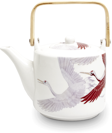 Ceainic cu model de strecurătoare Crane 1L