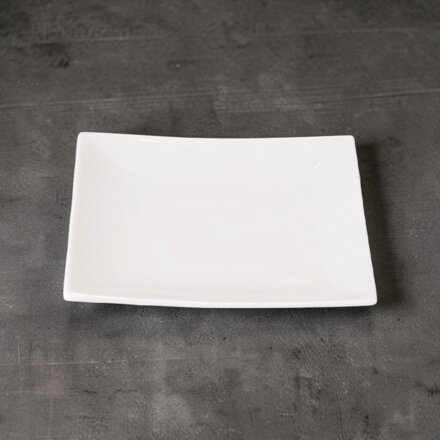 Tavă de porțelan alb 20,5x20,5cm