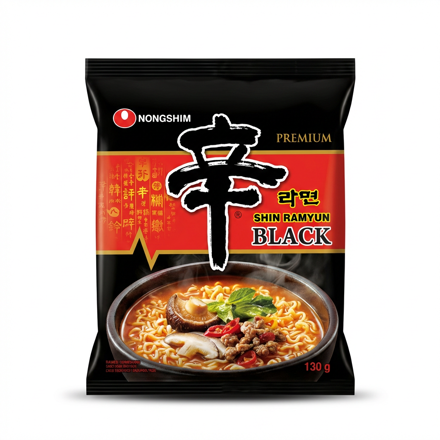 Tăiței Shin Ramyun Black picanți 130g