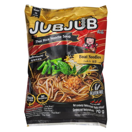Tăiței de orez instant fără gluten JUBJUB Thai Boat 70g