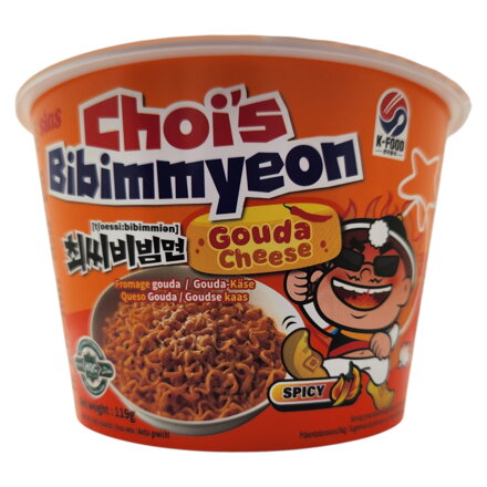 Tăiței instant Choi's Bibimmyeon brânză Gouda picant 119g