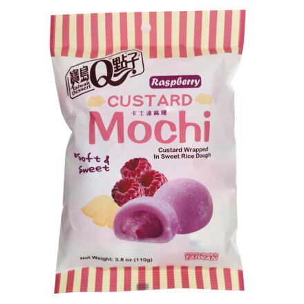 Prăjituri de orez Mochi cu aromă de zmeură 110g
