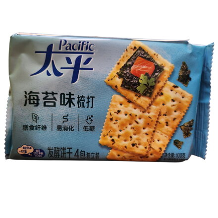 Biscuiți cu aromă de alge marine Pacific 100g