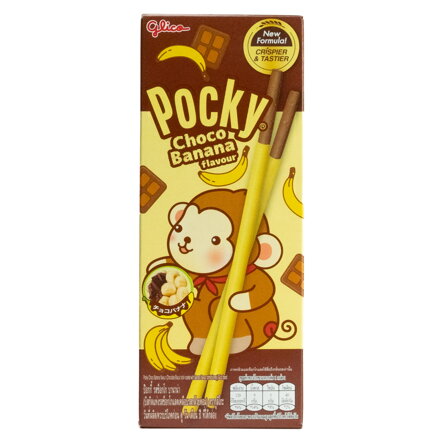 Batoane Pocky ciocolată-banană GLICO 25g
