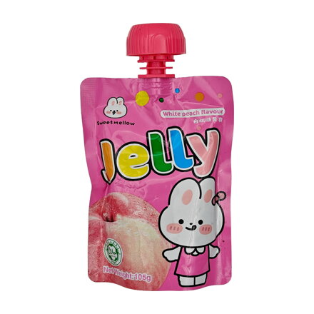 Jeleu cu aromă de piersică albă SWEETMELLOW 105g