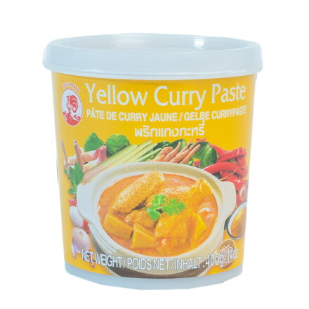 Pastă de curry galben Cock Brand 400g
