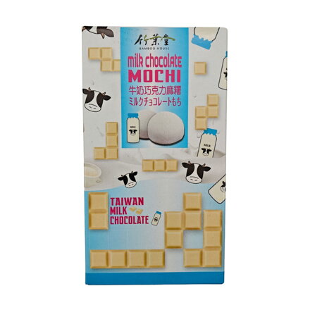 Prăjiturele de orez Mochi Lapte Ciocolată albă 120g