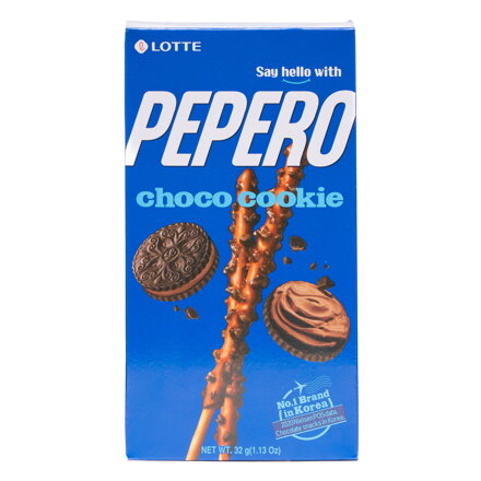 Batoane de biscuiți Pepero cu ciocolată Lotte 32g