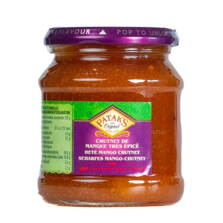 Mango Chutney ascuțit cu carne 340g