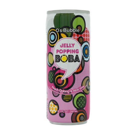 O´s Bubble Piersică și Aloe vera 240 ml