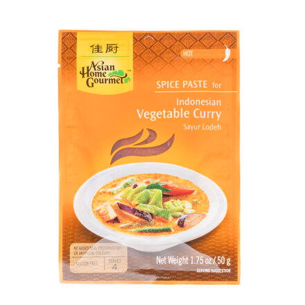 Paste calde pe Curry de legume indonezian AHG 50g