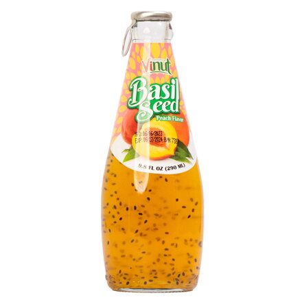 Băutură cu semințe de busuioc piersică VINUT 290ml