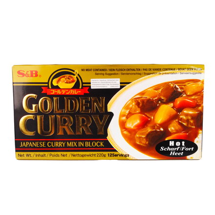 Sos Golden Curry picant 220g S&B