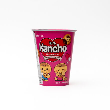 Biscuiți umpluți cu ciocolată Kancho Cup 95g