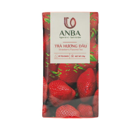 Ceai negru cu aromă de căpșuni ANBA 50g (25 x 2g)