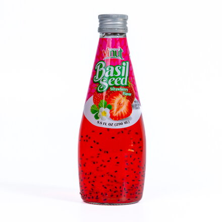 Băutură cu semințe de busuioc căpșuni VINUT 290ml