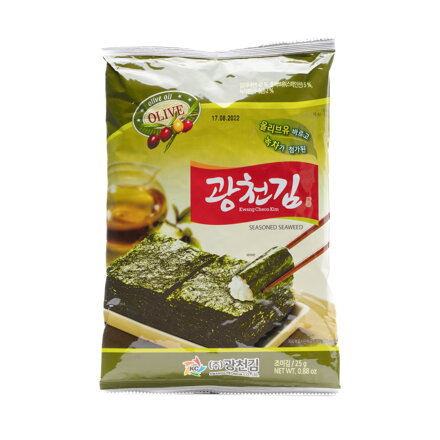 Alge marine prăjite cu aromă de ceai verde și ulei de măsline Nori 25g