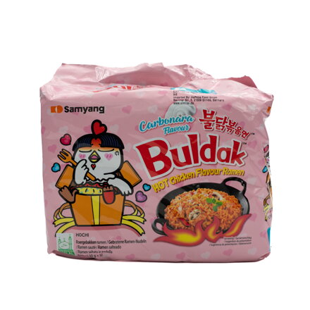 Tăiței SY pui picant Buldak Carbonara MULTIPACK 5X130g