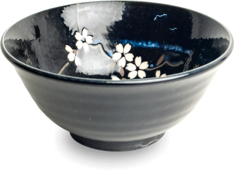 Bol de porțelan Anemone Blue 15cm