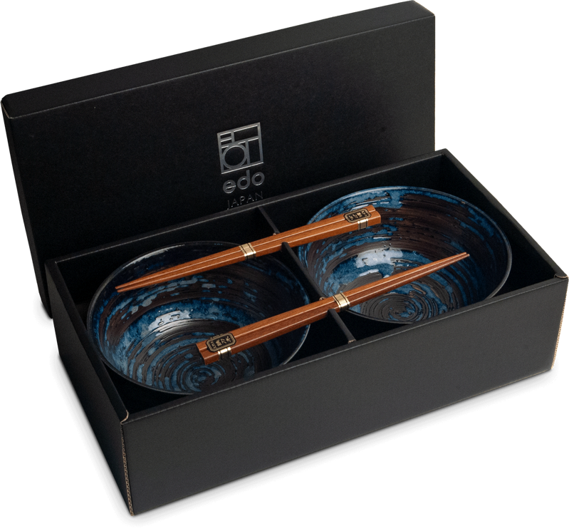 Set boluri de porțelan pentru udon Uzu 17cm