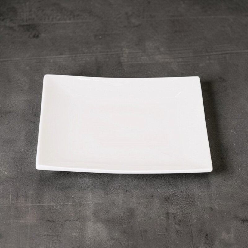 Tavă de porțelan alb 20,5x20,5cm