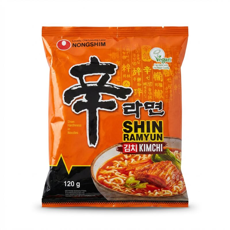 Tăiței Kimchi Ramen Nongshim 120 g