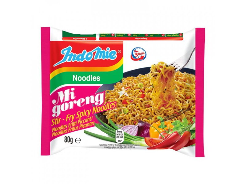 Tăiței Indomie Mi Goreng picanți 80g