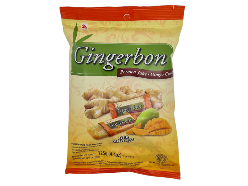 Bomboane cu mango și ghimbir 125g