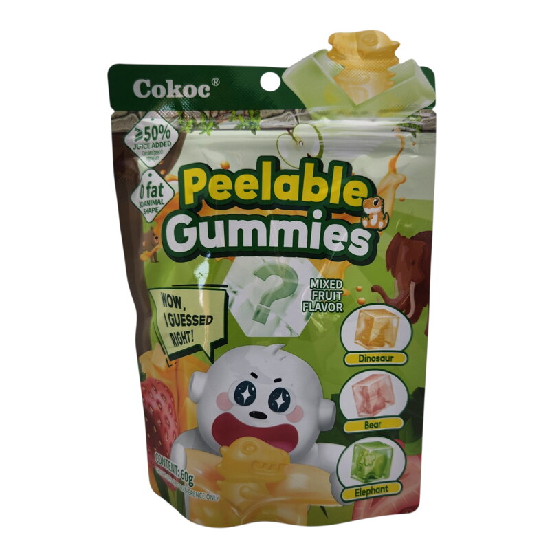 Bomboane gumate care se decojesc mix de fructe 60g