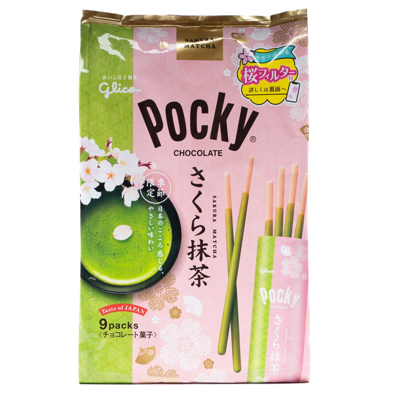 Pocky Sakura Matcha GLICO 101,6g