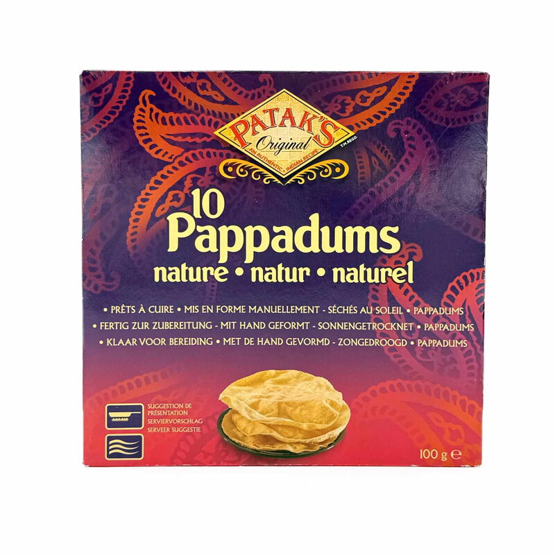 Papadum lipii indiene naturale PATAKS 100g