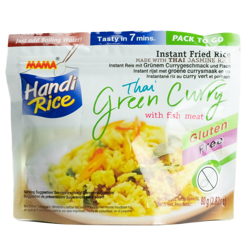 Orez cu carne de pește cu curry verde MAMA 80g