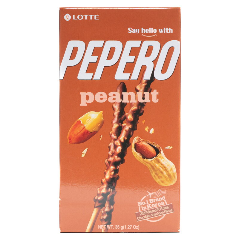 Batoane de arahide Pepero cu ciocolată 36g