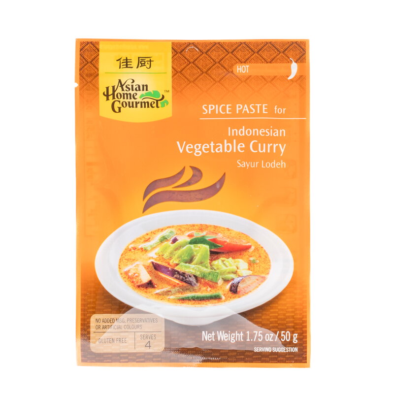 Paste calde pe Curry de legume indonezian AHG 50g