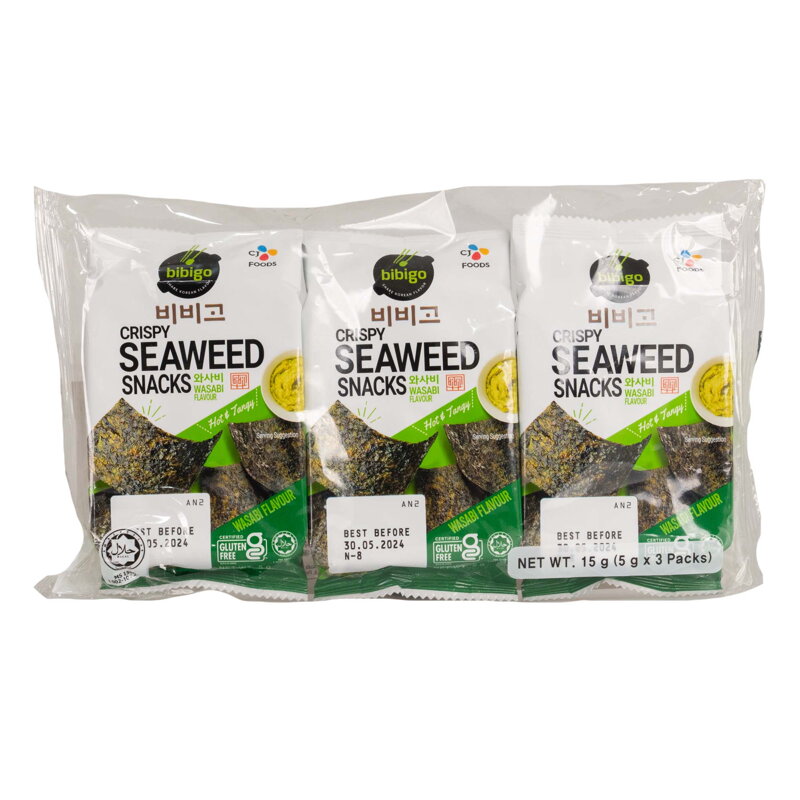 Alge marine cu wasabi (5g x 3) Alge marine cu wasabi (5g x 3)