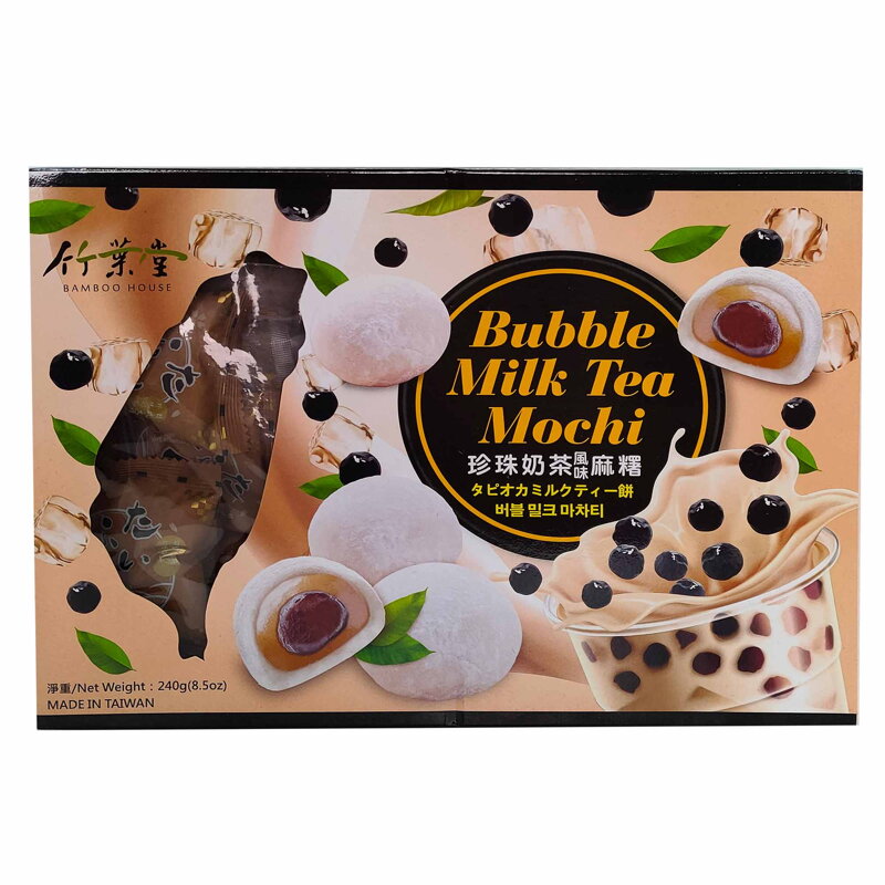 Prăjituri de orez Mochi Bubble Tea lapte 240g